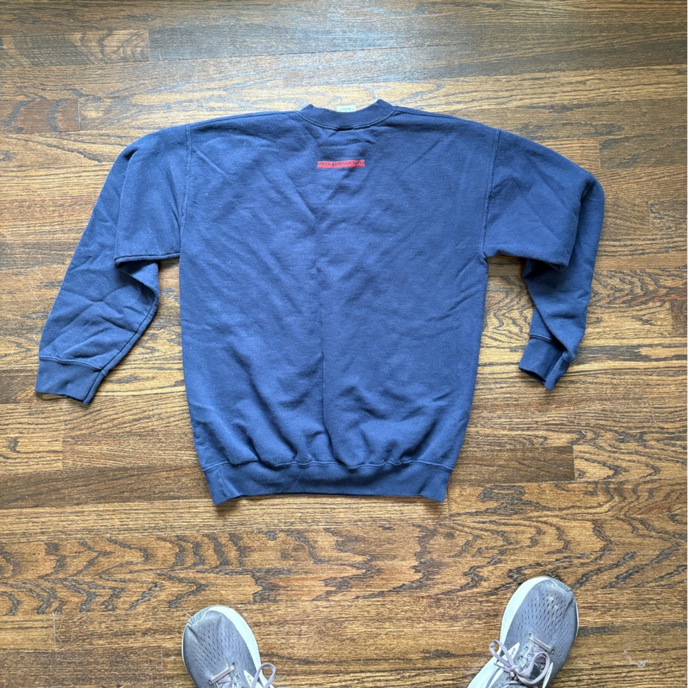 Gildan Navy Blue Canada Crewneck Sweater View 5